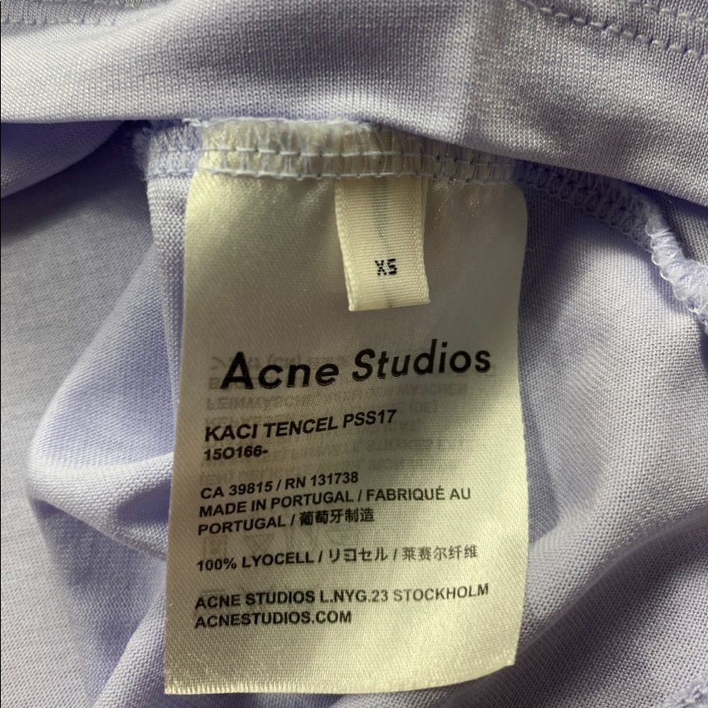 Acne Studio Kaci Tencel Lavender Purple Sleeveless Layered Dress - Picture 7 of 11